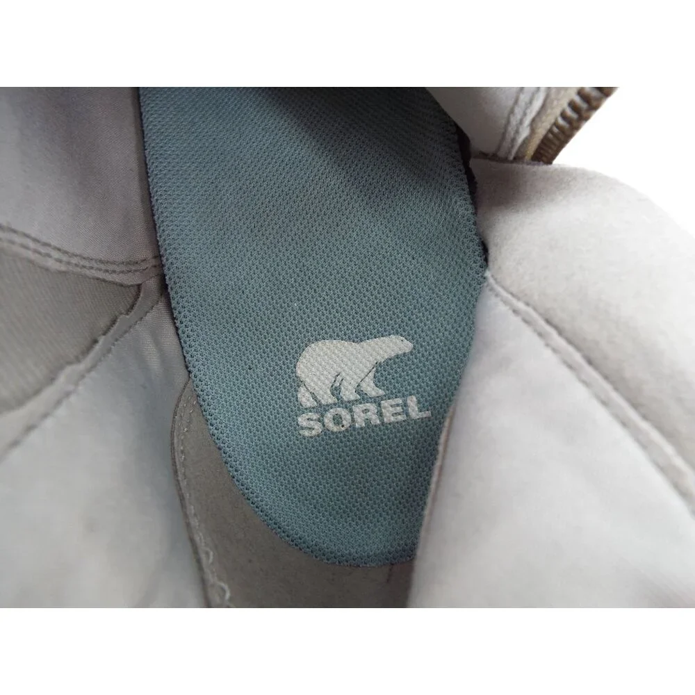 Sorel Evie II Zip Waterproof Suede Wedge Ankle Boots Size 9.5